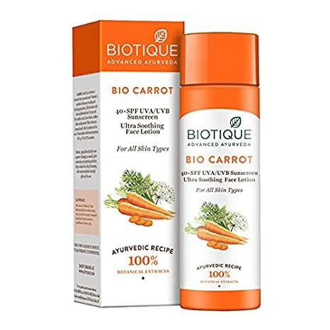 Bio Carrot SPF 40 Sunscreen Lotion